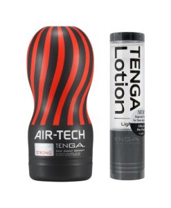 【優惠裝】日本Tenga Air-Tech Strong 黑色(連黑色lotion一枝)