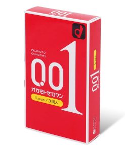 岡本 0.01 超薄大碼58mmPU安全套 3片裝 (日版)