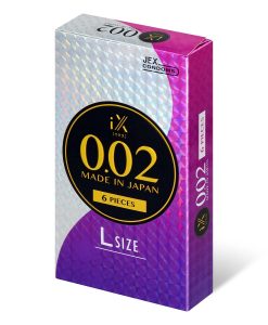 日本JEX iX 0.02 大碼PU安全套（6片裝）