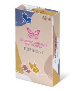 日本JEX 魅力蝴蝶 0.03極潤型乳膠安全套（8片裝）