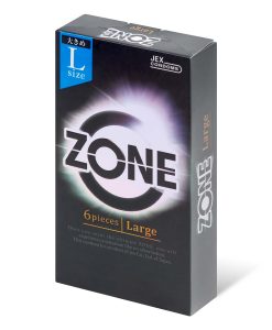 日本JEX ZONE 地帶大碼乳膠安全套（6片裝）