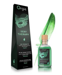 葡萄牙ORGIE Sexy Therapy 蘋果味可食用熱感按摩油羽毛套裝（100ml）